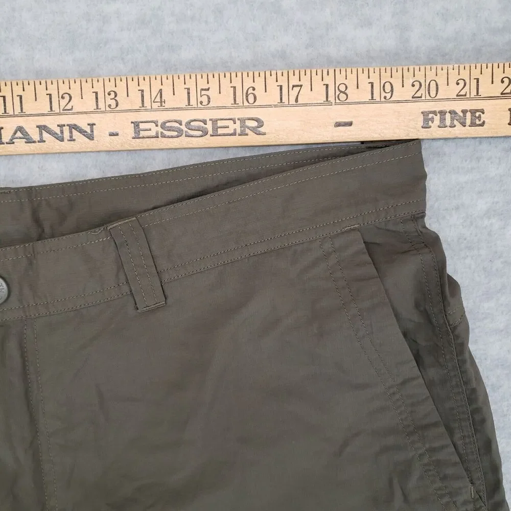 The North Face Ripstop Cargo Hiking Shorts Mens 40‎ Army Olive Green Camping